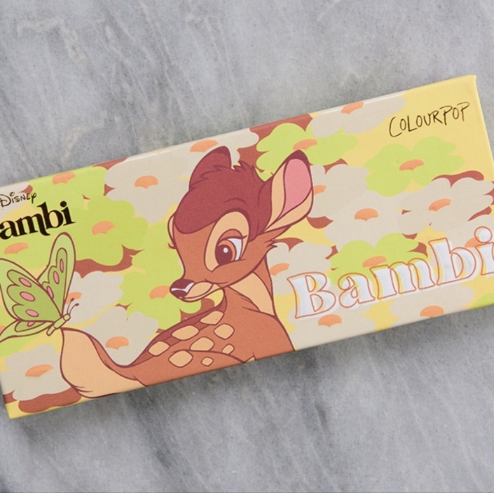 ColourPop Disney Bambi Eyeshadow Palette Warm Tones Makeup Browns Yellow NWT